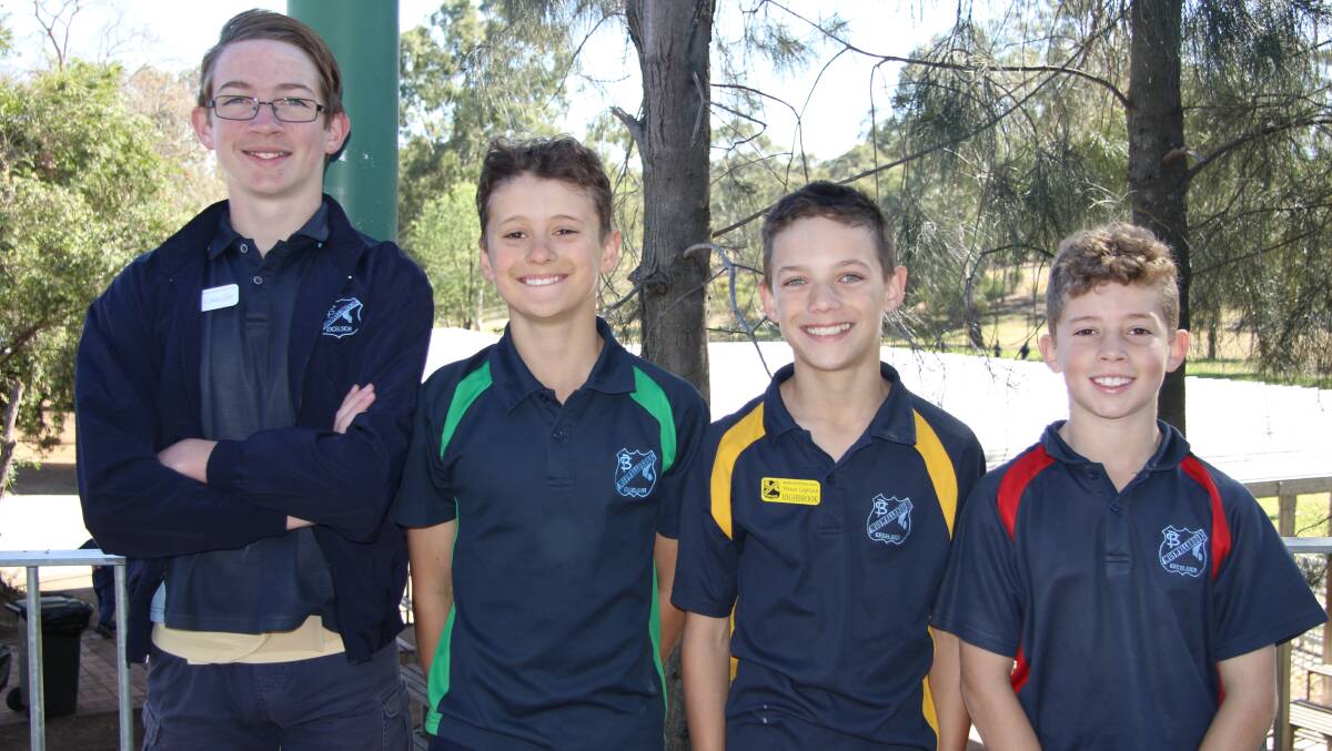 AWESOME FOURSOME: Muswellbrook Public School students Levi Hartin, Emmet Turner, Tyson Ward and Cohen Shaw. 