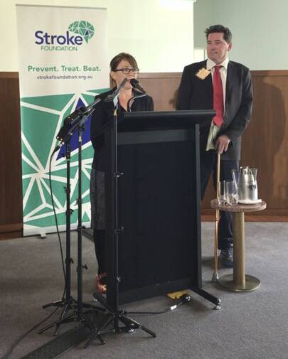 INSPIRATIONAL: Denman couple Tracy and Stephen Ward at Parliament House in Canberra on Monday.