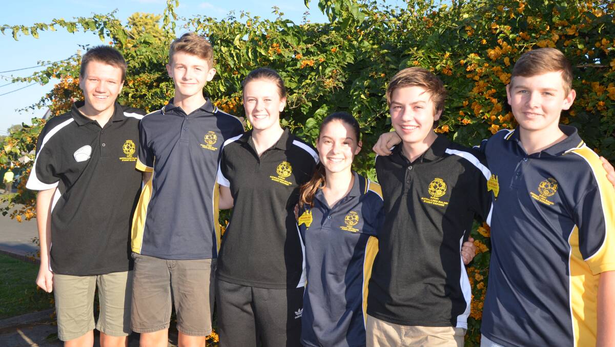 LIFE-LONG FRIENDSHIPS: Tristan Cherrill, Paddy McTaggart, May Hodgkinson, Samantha Bell, Hamish Hawthorne and Fin McTaggart who are part of the Rotary Australia and New Zealand Student Exchange program.