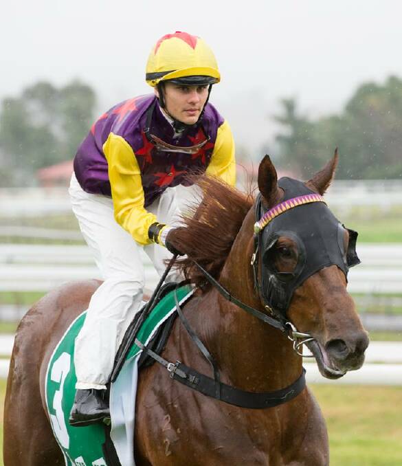 IMPRESSIVE: Apprentice Taylor Marshall was the only clean rider to return to scale after Takover Tiger led all the way to win the Salade @ Kingstar Farm Three Year Old Maiden (1000m) at Muswellbrook. Pic: KATRINA PARTRIDGE PHOTOGRAPHY