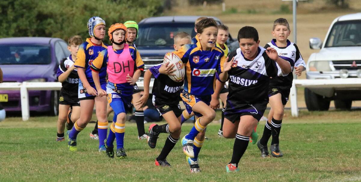ON THE PACE: Merriwa had headaches trying to stop the fleet-footed Tyson Ward in the Rams' under-10 encounter at the weekend.