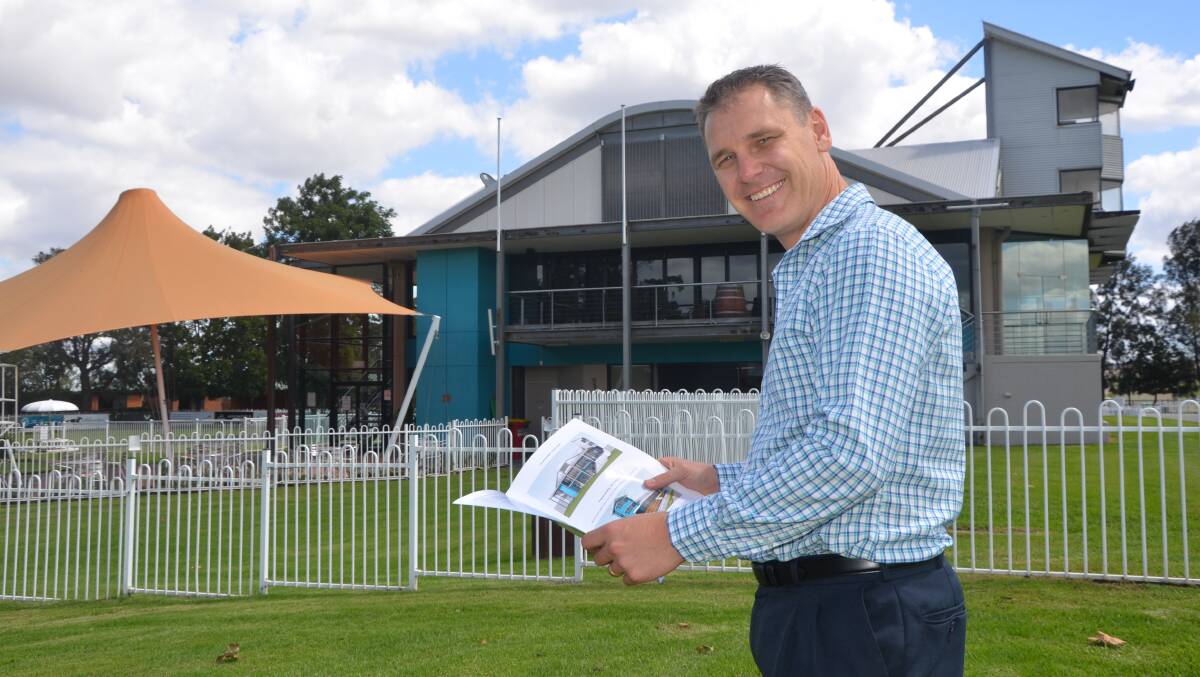 EXCITED: Muswellbrook Race Club general manager Duane Dowell presented the MRC Strategic Plan to the Muswellbrook Chamber of Commerce and Industry at its monthly breakfast on Tuesday.
