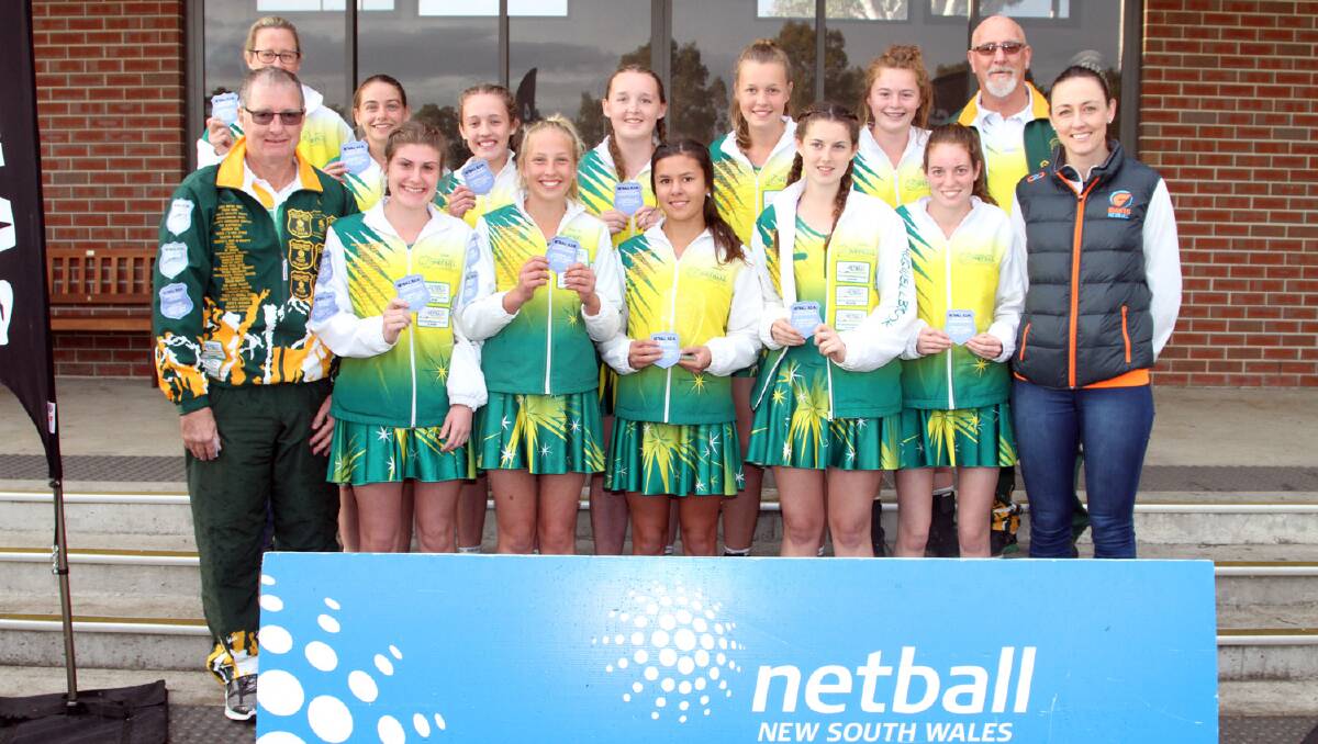 SENSATIONAL: The Muswellbrook Netball Association's under-15 representative squad, which finished runner-up at the Samsung State Age Championships. Pic: Josh Brightman/Netball NSW