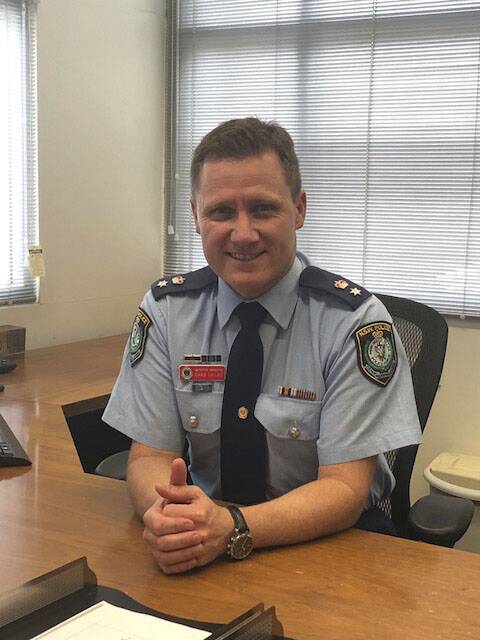 New district commander Chad Gillies is looking to make a quick impression