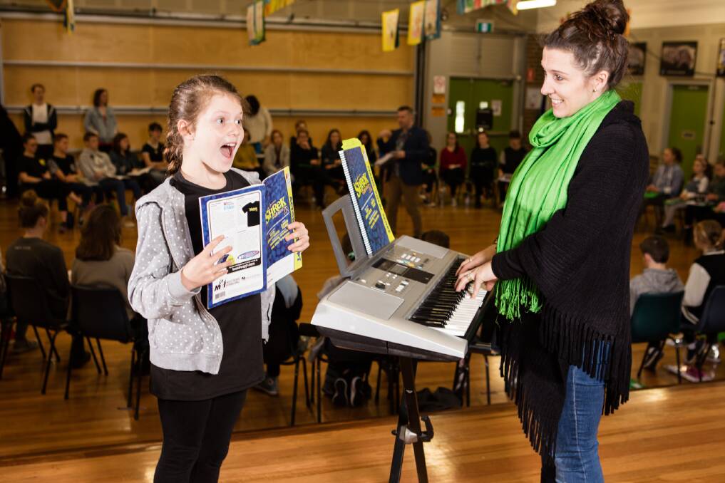 SING IT, SISTER: Molly Sorensen, aged 11, from Corlette has been cast in Shrek the Musical Jr. Picture: Supplied