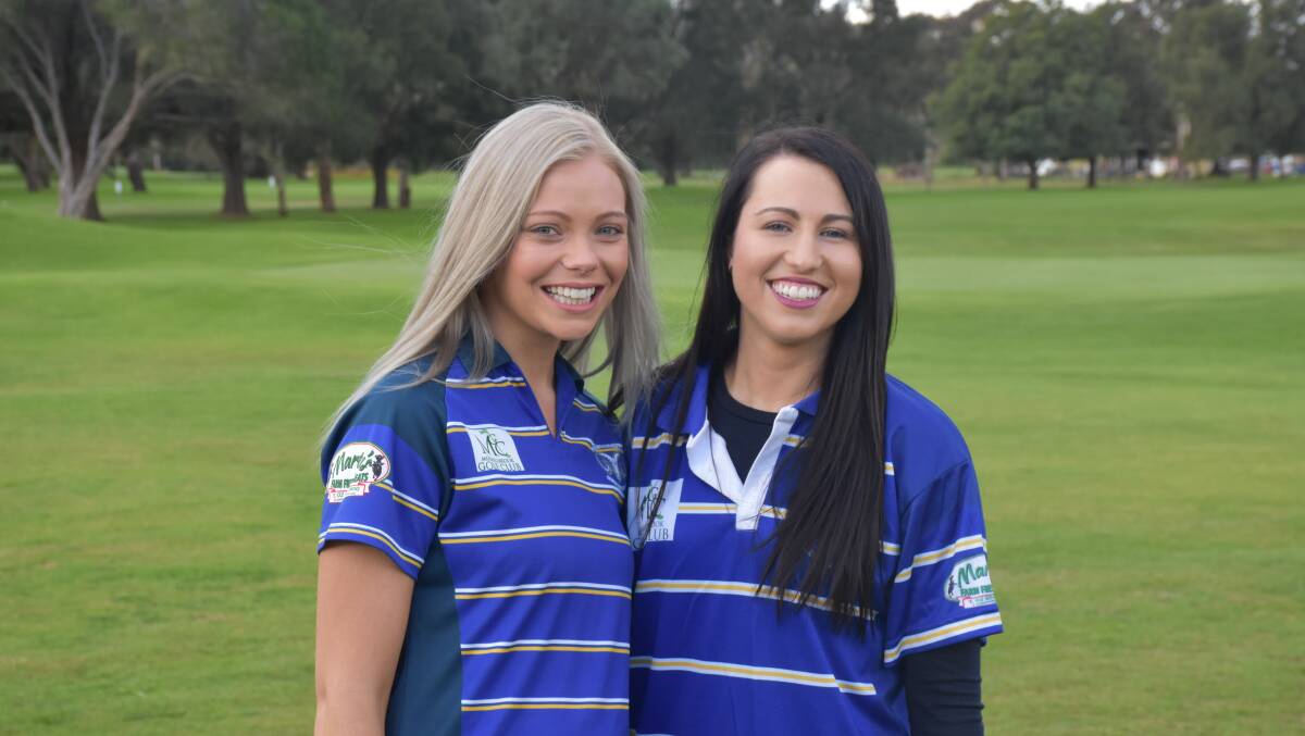 PARTY PLANNERS: Rams Ball 2017 Amy Foster and Teagan Mather are looking forward to another great event at the golf club.