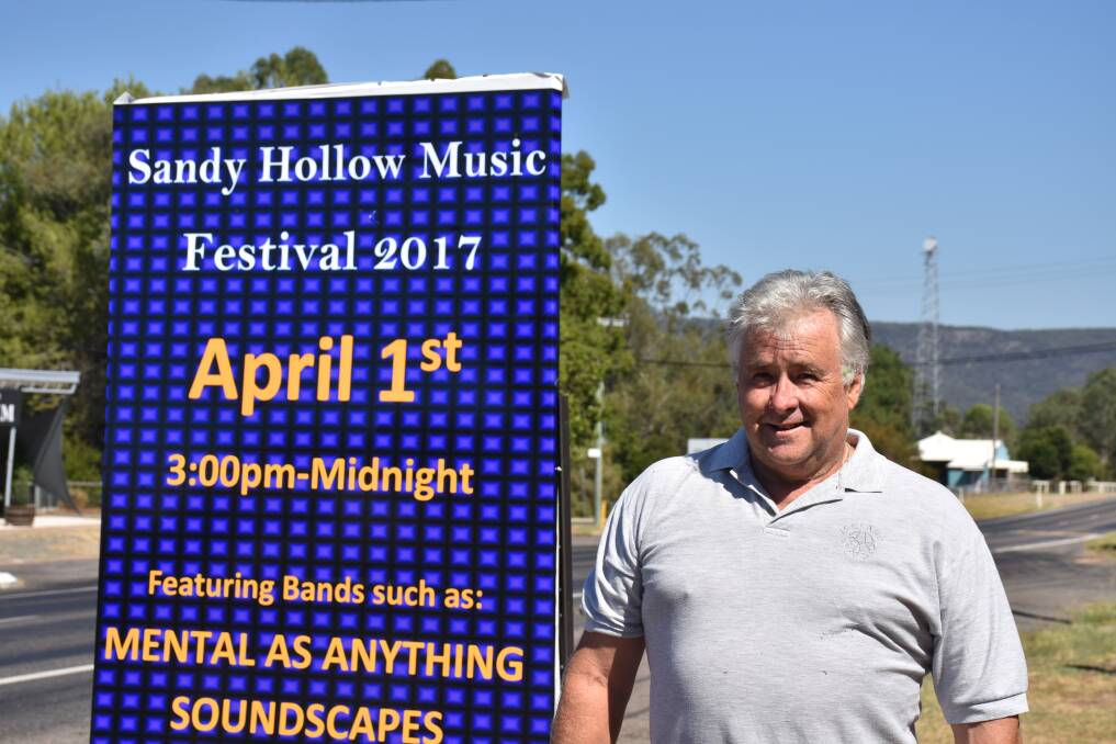 GREAT EVENT: Sandy Hollow Music Festival organiser Paddy Johnson is inviting the community to join in the fun on April 1.