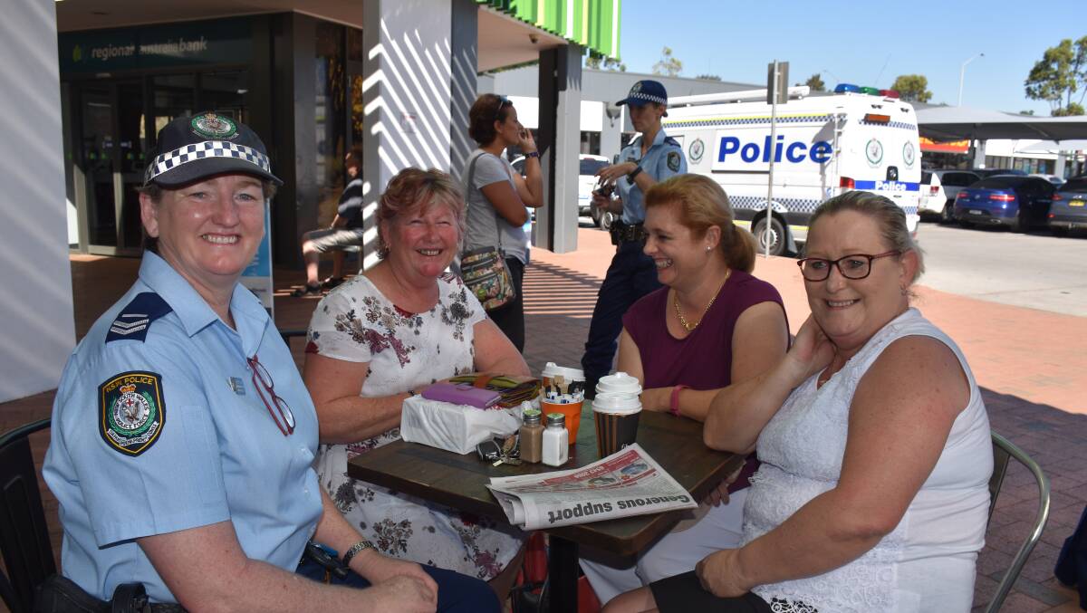 Residents talked with Hunter Valley Local Area Command officers over coffee on Thursday.