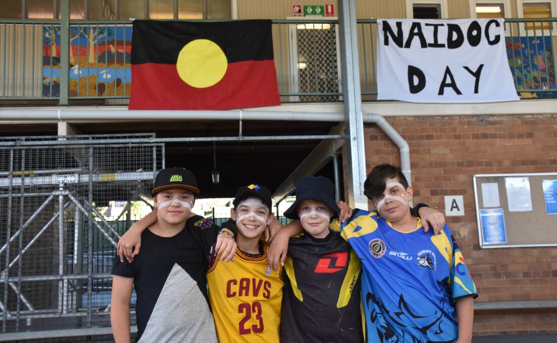 Students dressed in the colours of the Aboriginal flag on Thursday to celebrate the event.