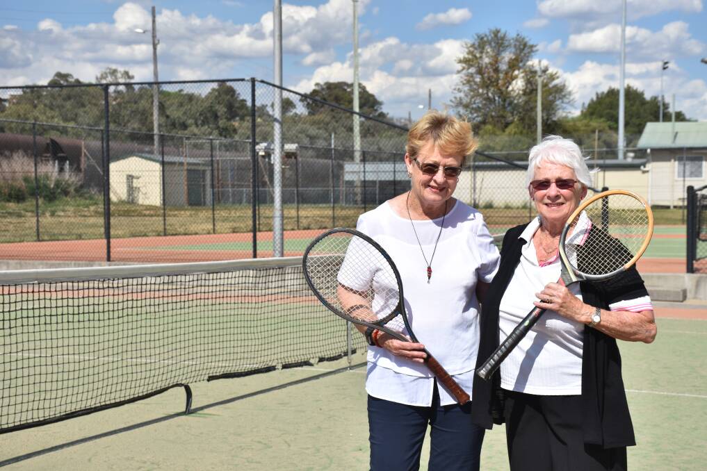 READY: Park Tennis Club recorder Judy Cook and secretary Val Angel are ready for the Ladies Night Comp, on Tuesdays, from 6.30pm.
