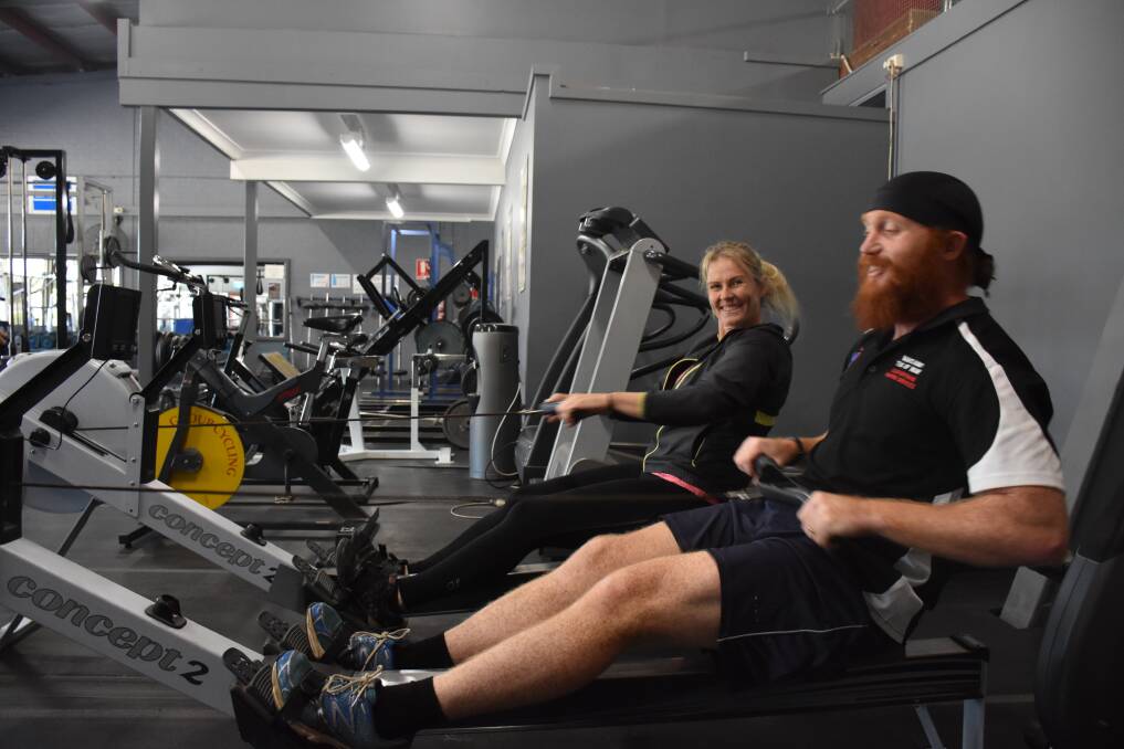 PREPARATION: Athletes Jo Goodwin and Ben Hoffman are getting ready for the national tug-of-war titles in July.