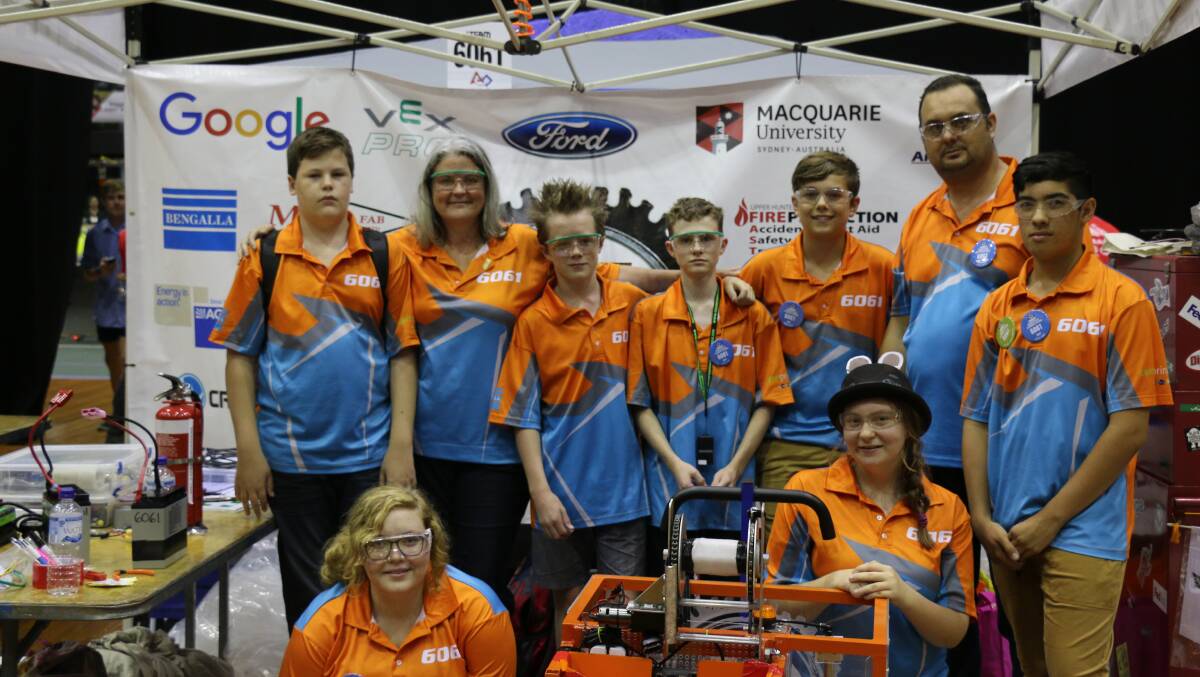 TOP EFFORT: Carbon Crusaders at the FIRST Robotics Competition where they qualified for a wild card entry to the World Championship event in Houston next month.