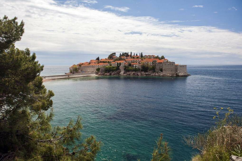 Adriatic idyll: (From main) Sveti
Stefan dates from about 1440. Photo: Leisa Tyler