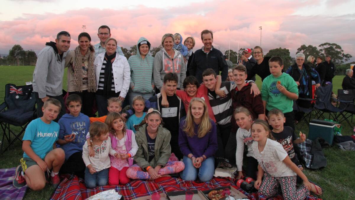 A large group of family and friends were out to support Lleyton Hails' film The Day of Campbells Corner.
