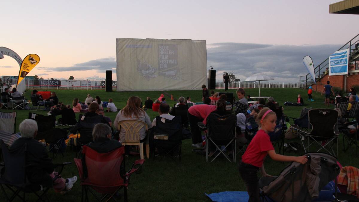 Muswellbrook Race Club hosted the first night of the Blue Heeler Film Festival on Sunday.