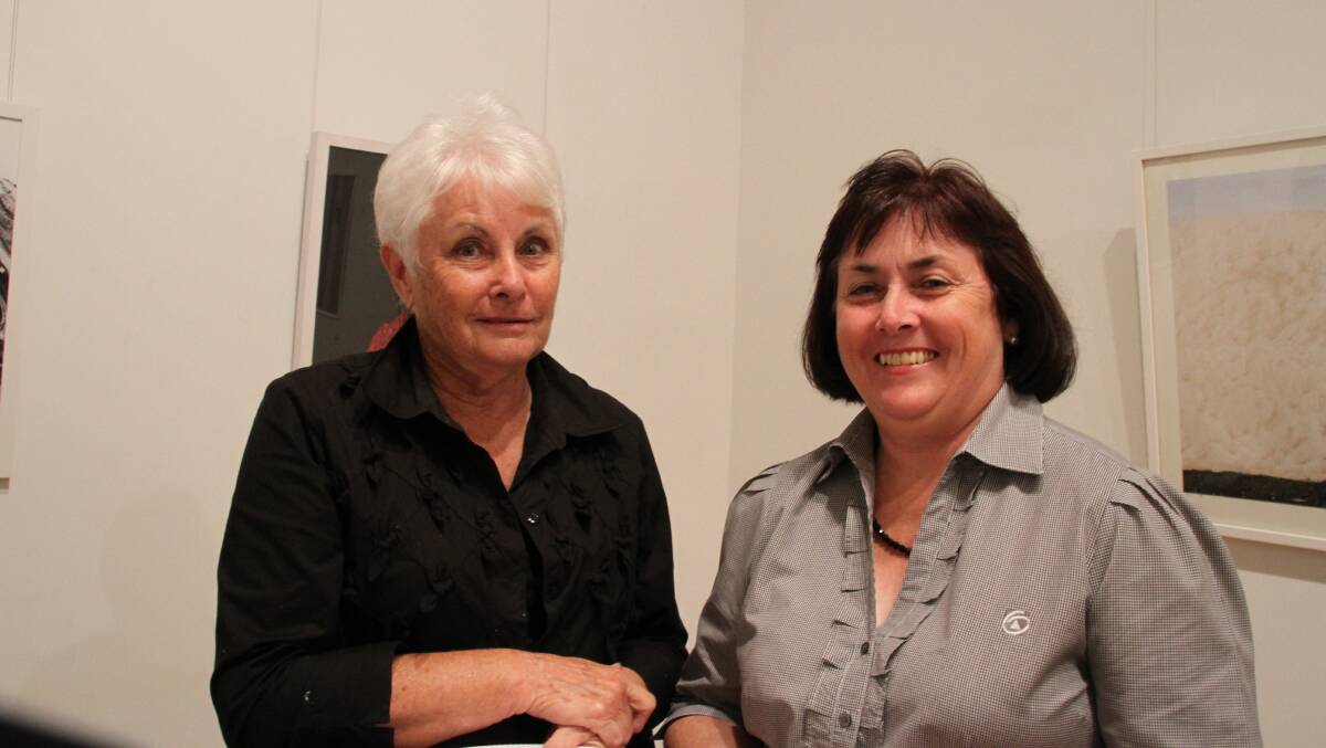 Josephine Barnett and Prudence McTaggart were out to support the community event at Muswellbrook Regional Art Center earlier in the week.
