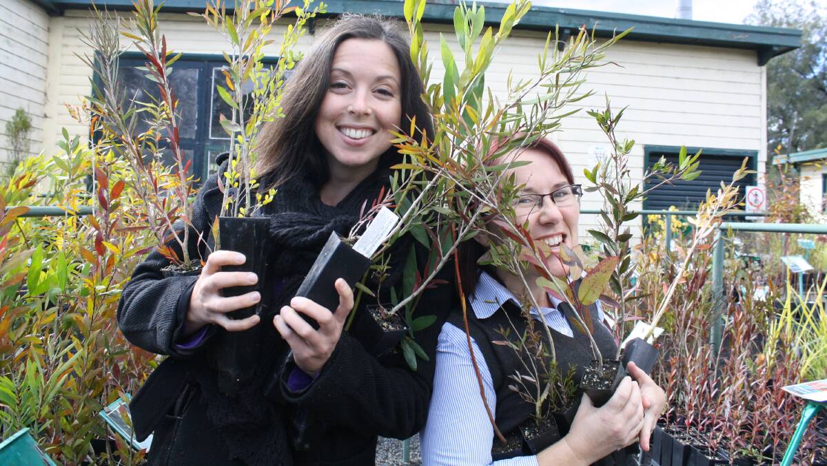 CONNECT WITH NATURE: Stepping Stones project facilitator Kirsten McKimmie and Muswellbrook Shire Council environmental projects officer Tracy Ward are gearing up for National Tree Day on Sunday, July 27, when they will be giving away trees for residents to plant in their own yards.