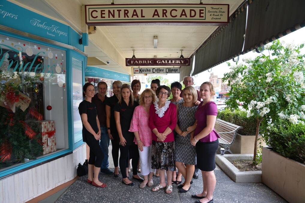 Some of the current tenants at Muswellbrook's Central Arcade in its 60th year.
