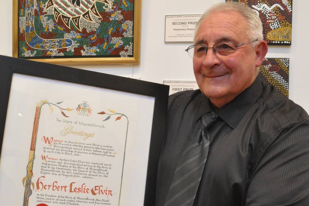 CONTRIBUTION: So great was the gift given to the community by Aboriginal elder Mr Elvin, he was presented with the Freedom of the Shire of Muswellbrook in 2012.
