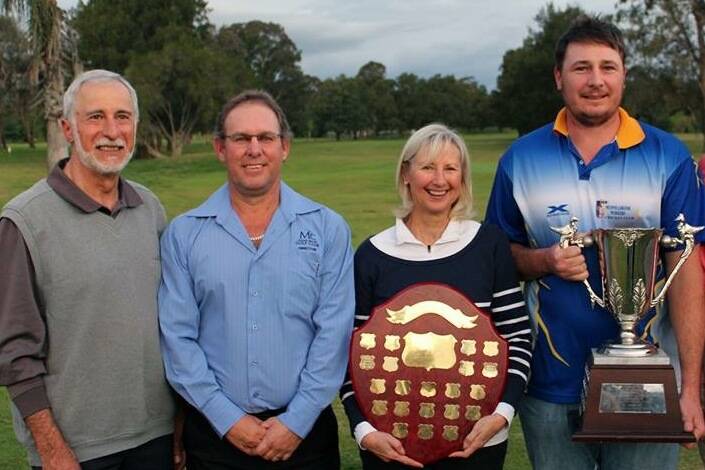 SPECIAL: From left to right: Event organiser Eli Serhan, Club captain Dale Snow, Ladies captain and Bayswater Shield winner Lindis Durham, and Bayswater Cup winner Brennden Dewson at Muswellbrook Golf Club.