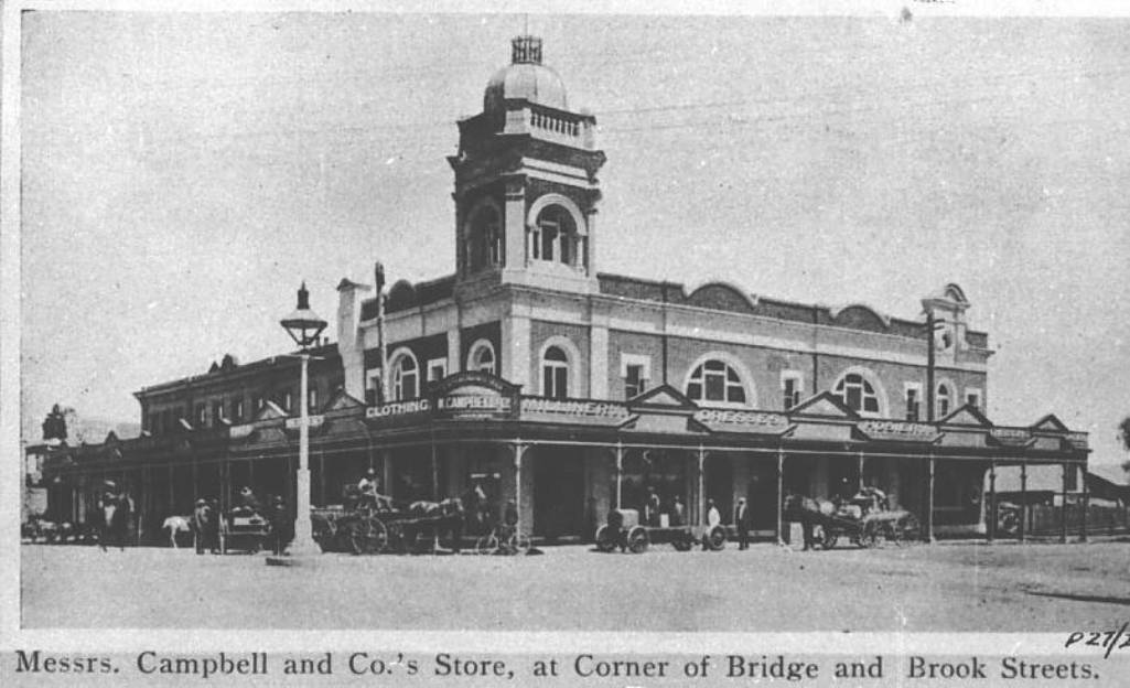 Heritage photograph of Campbell's Corner in Muswellbrook.