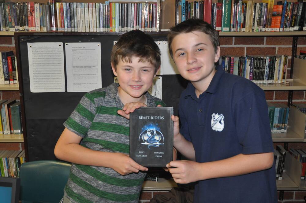 A love of visiting the Library and reading books lead Riley Edwards and Torquil Prior to write their own novel.