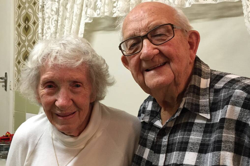 Edna and Bernie Budden ahead of Bernie's 90th birthday celebrations.