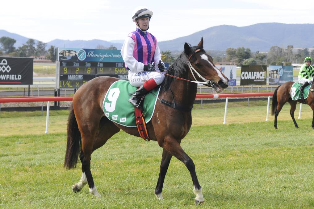 CAPTION: NSW Leading Country Apprentice Jockey for 2013-14, Samantha Clenton, after winning on Charleah at Muswellbrook on August 10, 2014. Image: Racing NSW.