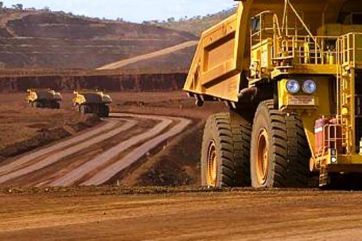 Autonomous trucks operating at a mine.  Photo: Courtesy www.afr.com.au