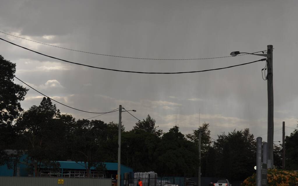 DRENCHING: Rain begins sheeting down as thunderstorms move across Muswellbrook and districts.