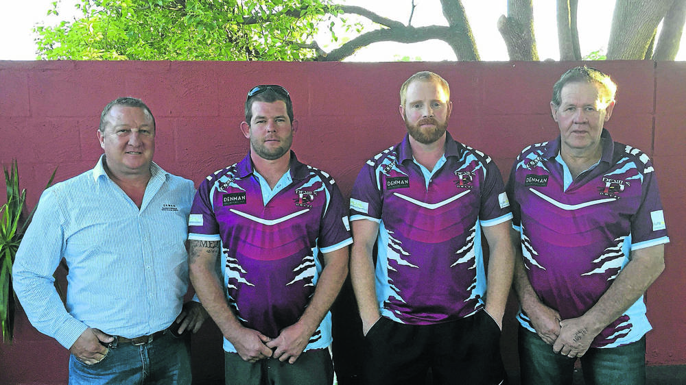 DEVILISH DECISION: The Denman Devils’ newly-appointed coaching panel for 2016 – Jeff Drayton, Darren Richards, Josh Laing and Murray Richards.