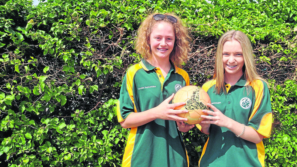 ON THE INTERNATIONAL STAGE: Futsal players Mikaela Tilse and Sophie Morgan will represent the Australian youth side in Spain and Wales over the next 18 days.