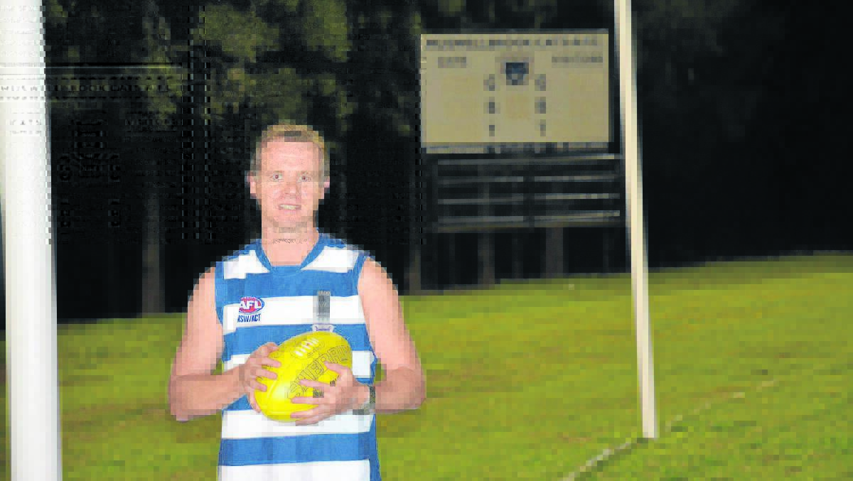 VALUABLE: Jai Pursell has been looking to use his experience to help the Muswellbrook Cats’ younger players this season.