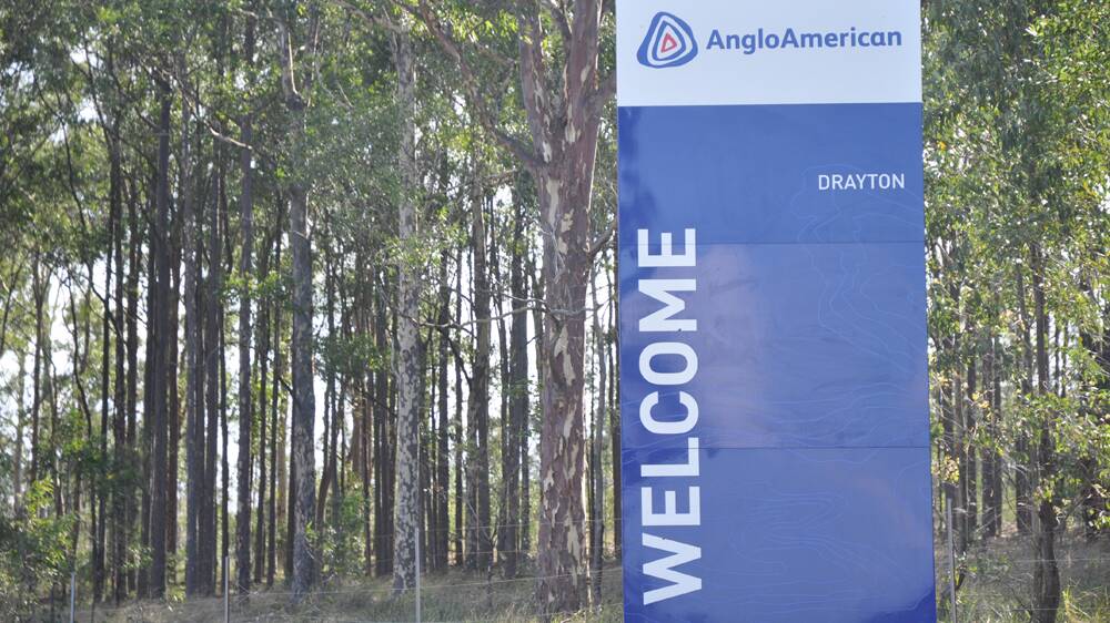 PLANNING AHEAD: Anglo American has formally submitted its intention to develop the Drayton mine extension project.
