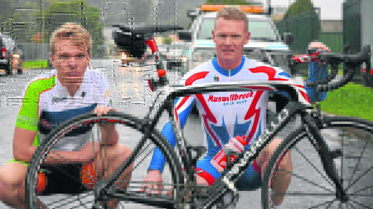 PREPARED: Muswellbrook Cycle Club’s Ollie Collins and Andrew Groeneveld ahead of this weekend’s 108km race.
