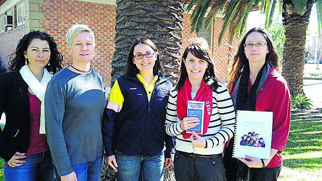 COLLABORATION: Representatives from Muswellbrook Shire Council, BHP Billiton Mt Arthur Coal and Upper Hunter Community Services, from left, Cindy Milton, Lakin Agnew, Deirdra McCracken-Tindale and Sandra Vlacci.