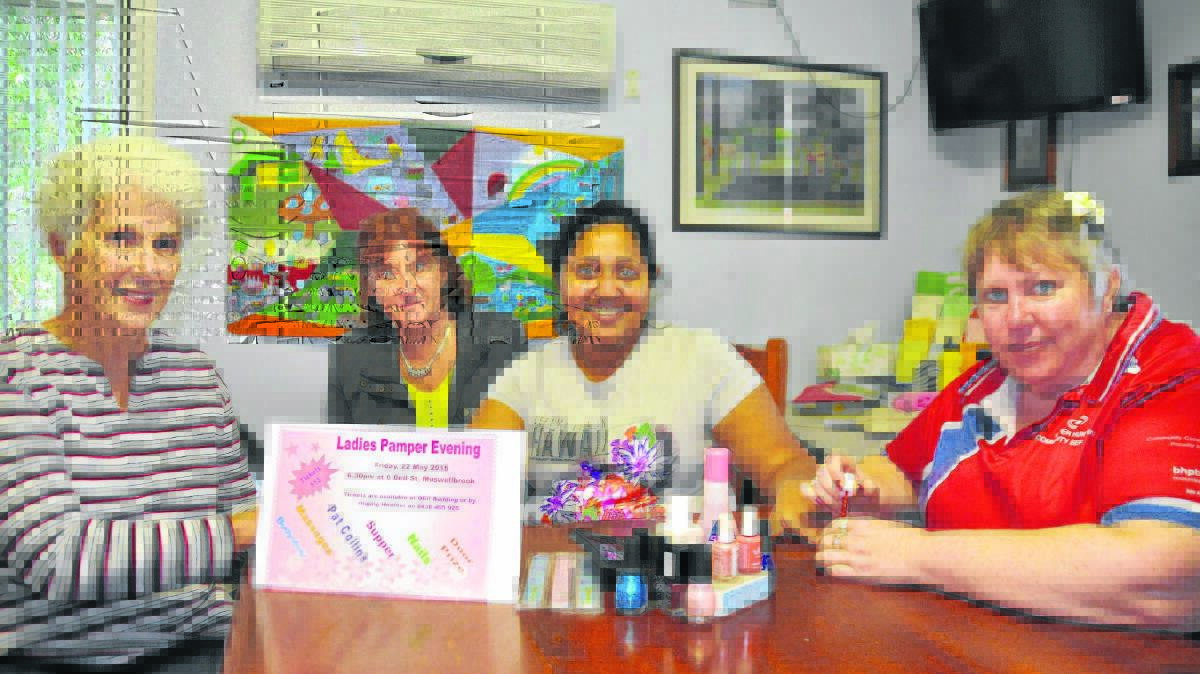 EXCITED: Heather Boyton, Doris Burton, Viji Kugan, and Janelle Risby are anticipating a great night for the Muswellbrook Multi-Cultural Group’s annual pamper night.