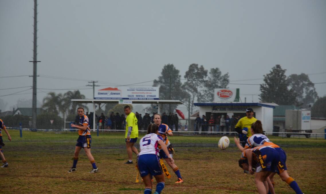 SCONE Park hosted the Group 21 major semi finals on Sunday. Steady rain saw the field turned into a mud pit. The Thoroughbreds ran out winners in the League Tag, 24-4, while under-18s edged a hard fought match 16-6, and first grade picked up a 28-16 victory. However, Singleton stormed back from 16-0 down to claim a thrilling 18-16 win over Scone in reserve grade.