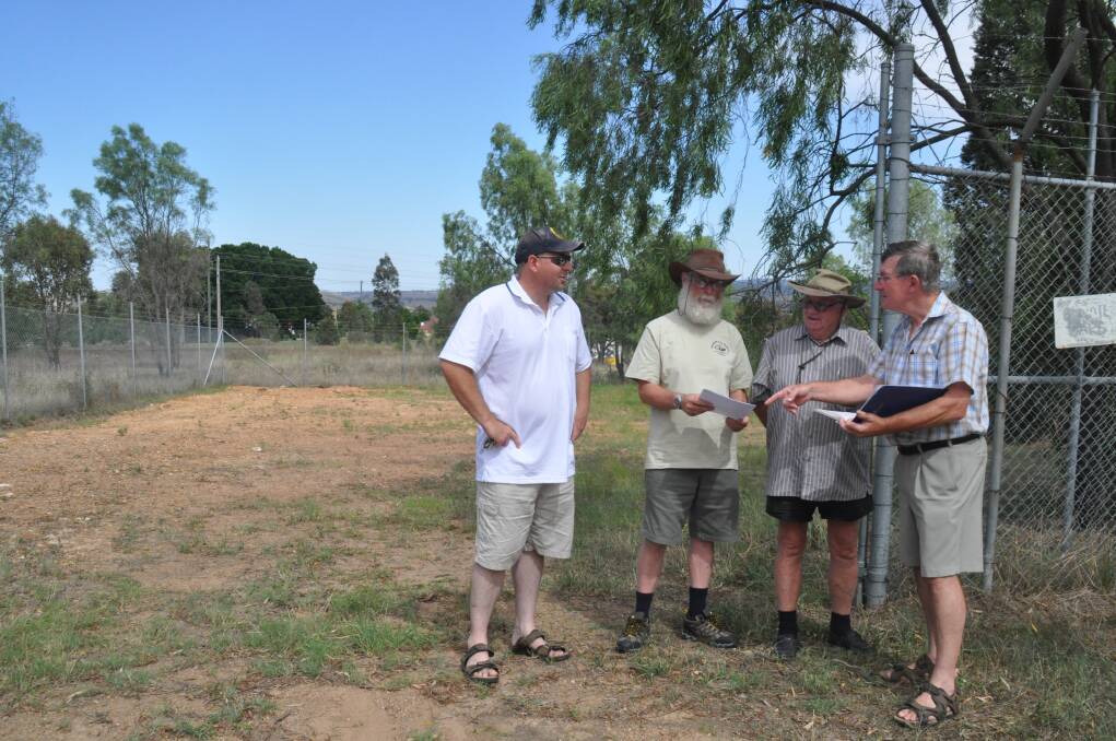 JANUARY: A PLACE OF THEIR OWN:It may not look like much at the moment but the Muswellbrook Men’s Shed executive committee of Andrew Gill, John Dunlop, Brien Everleigh and Dennis Sheehan met at their new site last week to start planning.