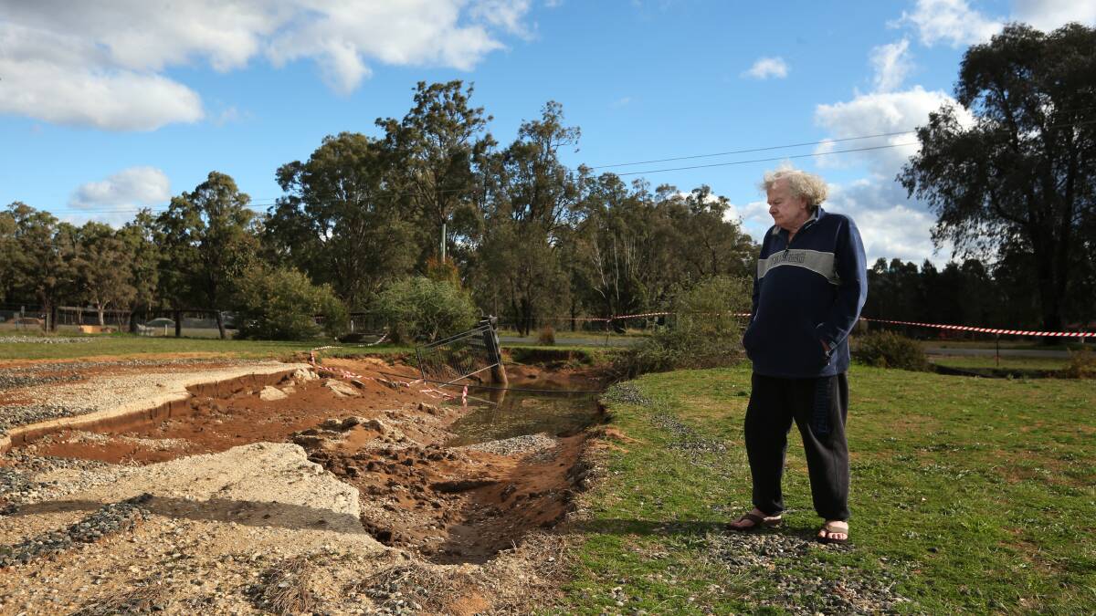 Broke, so fix it: Hunter town's sinking feeling after July floods