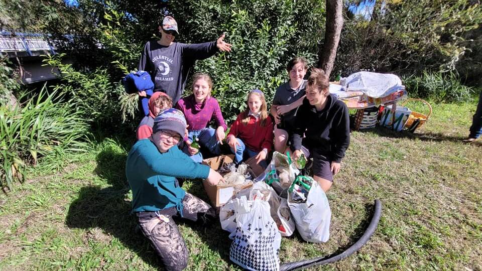 ENVIRONMENT: Attendees at the first meeting of the Youth CLAN Upper Hunter group collected rubbish and shared ideas on how to live more sustainably. Picture: Supplied