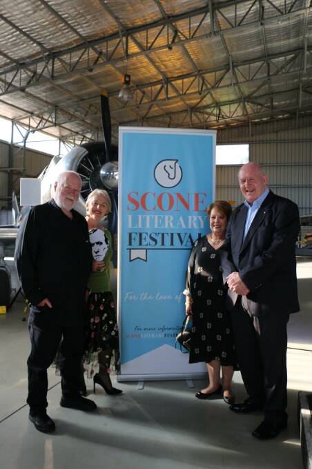 SPECIAL GUESTS: Sir Peter Cosgrove and Lynne Cosgrove (right) attending the 2021 Patrick White Oration in Scone. Picture: Supplied