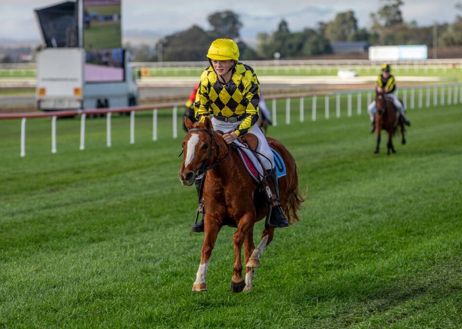 PONY RACE: Nikko Anderson and pony Tricky Ricky competing in the inaugural Scone Pony Race at the 2022 Darley Scone Cup Carnival on Saturday, May 14. Picture: Supplied