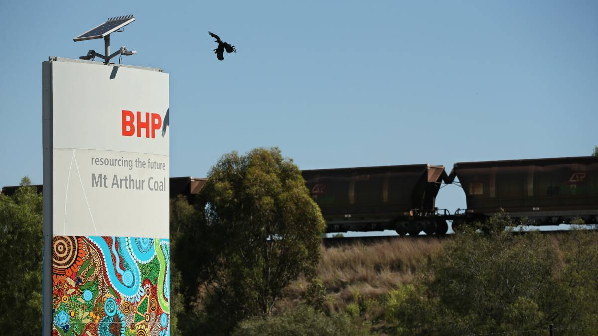 MT ARTHUR: Signage at the entrance to the Mt Arthur Coal mine at Muswellbrook in the Upper Hunter. Picture: Simone De Peak