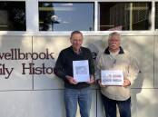 HISTORY: Muswellbrook Shire Local & Family History Society president Lionel Ahearn (left) and member Gary Meissner. Picture: Mathew Perry