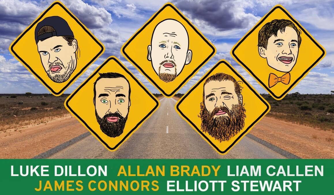 Five on the road: Newcastle comedians featuring on the The Comedy Detour.