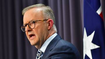 Prime Minister Anthony Albanese announces his new ministry on Tuesday. Picture: Elesa Kurtz
