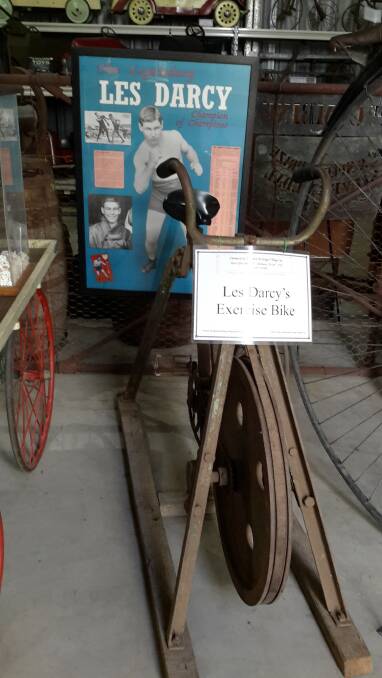 An old Les Darcy exercise bike.  
