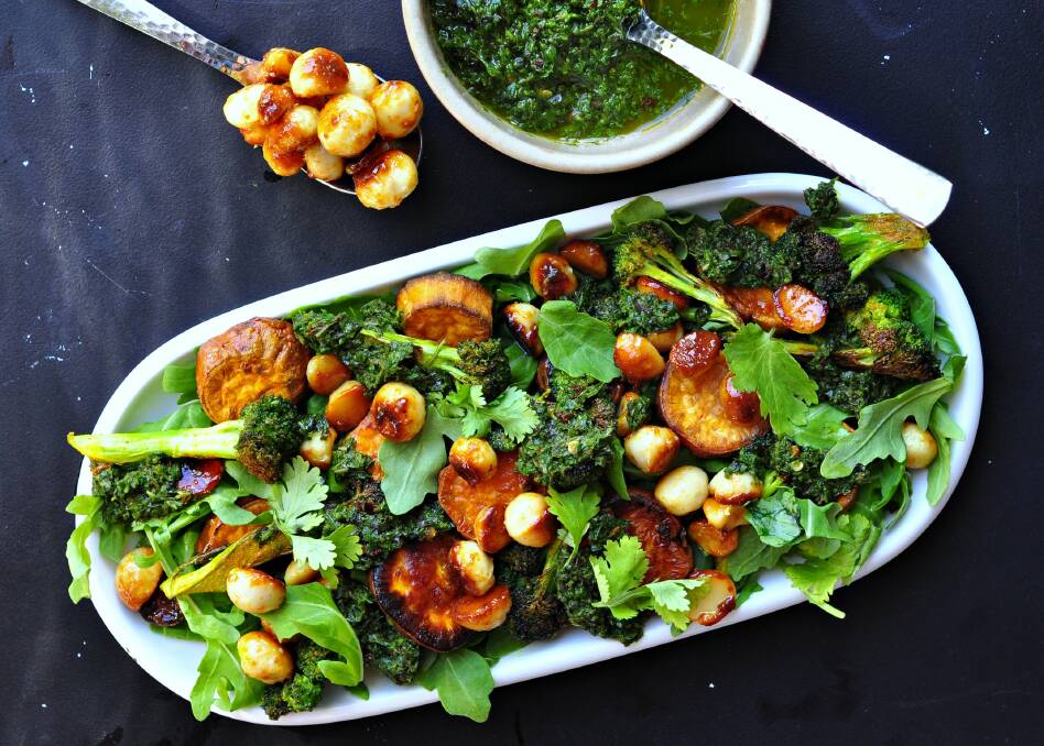 WHOLESOME: A honey toasted macadamia nut and crispy broccoli salad. Photo: Supplied