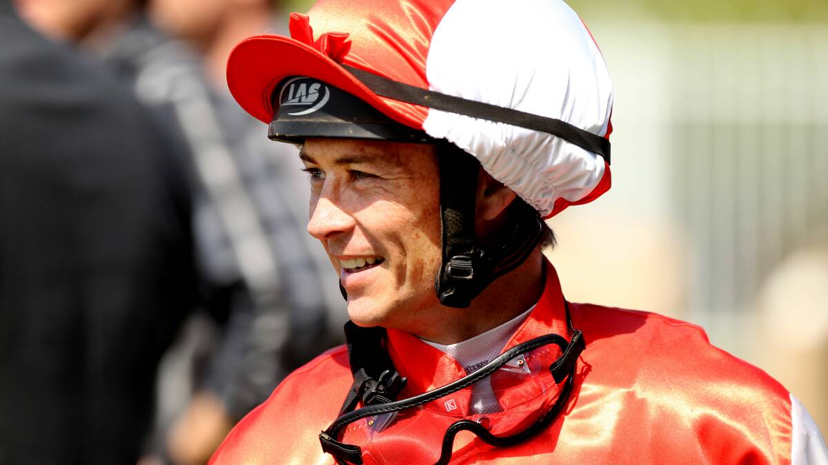 ON BOARD: Andrew Gibbons will ride Serious Hoffa at Newcastle on Saturday. Picture: Simone De Peak